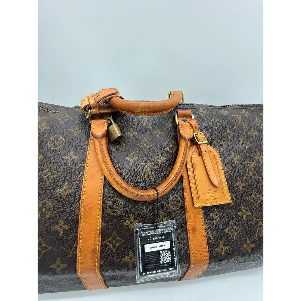 Louis Vuitton Monogram Keepall 55 Travel Duffle Bag Luggage SP0935 France⁠